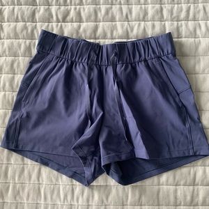 Lululemon Tie-Front Shorts, Size 6 Blue/Purple